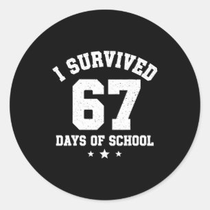 Adesivo Eu Sobrevivi 67 Dias De Alunos Professores 67 