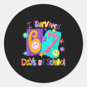 Adesivo Eu Sobrevivi 67 Dias De Escola 67 Meme Estudante E