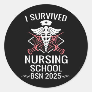 Adesivo Eu Sobrevivi À Enfermeira Do Bsn Cl Da Enfermeira