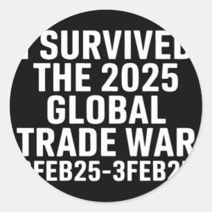 Adesivo Eu Sobrevivi À Guerra Mundial Do Comércio De 2025