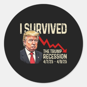 Adesivo Eu Sobrevivi À Recessão Trump 4725 4925