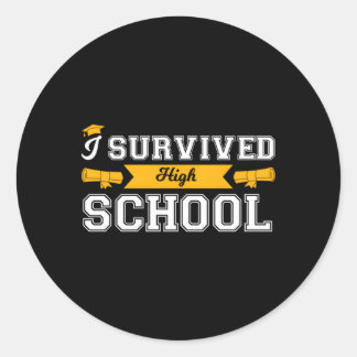 Adesivo Eu Sobrevivi ao Formando do Segundo grau