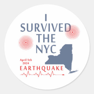 Adesivo Eu Sobrevivi Ao Terremoto Nyc