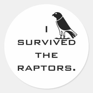 Adesivo Eu sobrevivi aos raptores