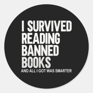Adesivo Eu Sobrevivi Lendo Livros Banidos Livros Livres