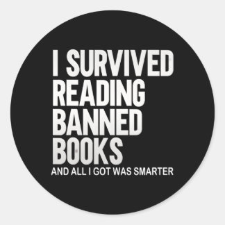Adesivo Eu Sobrevivi Lendo Livros Banidos Livros Livres