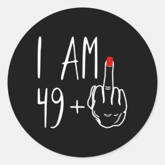Adesivo Eu Sou 49 Mais 1 Dedo Médio Por 50º Por