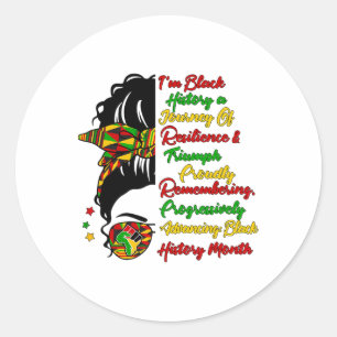 Adesivo Eu sou a Bagunça do Cabelo Preto História Negra Ra