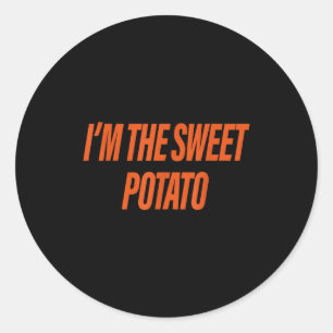 Adesivo Eu Sou a Batata Doce Eu Sou o Casal de Batata Rude