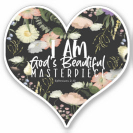 Adesivo Eu sou a bela obra-prima Christian Sticker