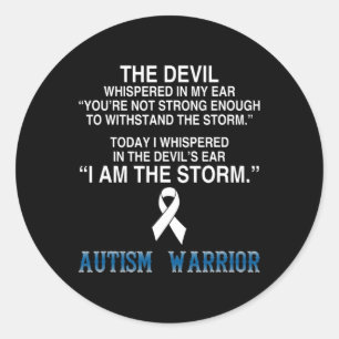 Adesivo Eu Sou A Consciência Do Guerreiro Autismo De Tempe