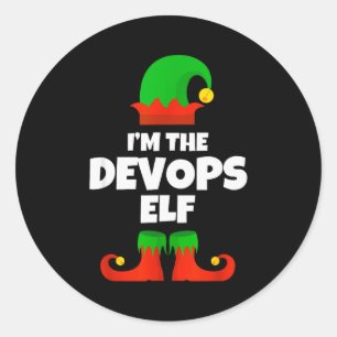 Adesivo Eu Sou A Família De Elfo Devops Pijama Natal Engen