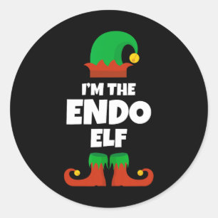 Adesivo Eu sou a família Endo Elf Pajama Festa Engraçada d