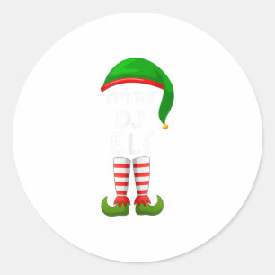 Adesivo Eu sou a Festa da Família Elf Engraçada do DJ Elf