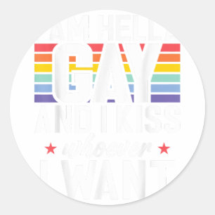Adesivo Eu sou a Gay e beijo quem eu quiser a Gay