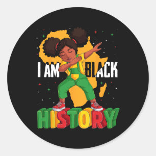 Adesivo Eu Sou A História Negra Crianças Meninas Mulheres