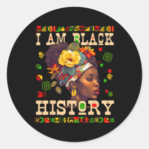 Adesivo Eu sou a História Negra Mês Celebração da América