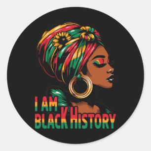 Adesivo Eu sou a História Negra Mês da Junta Americana Afr