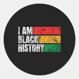 Adesivo Eu sou a História Negra Mês Engraçado Vintage Junt