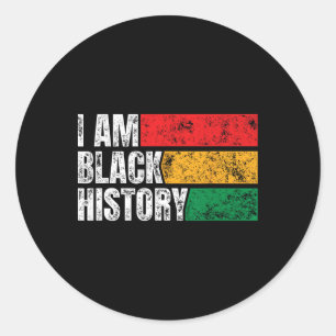 Adesivo Eu sou a História Negra Mês Engraçado Vintage Junt