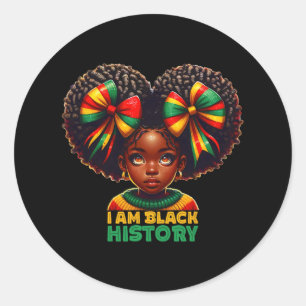 Adesivo Eu Sou a História Negra Mês Negro Melanina Criança