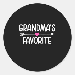 Adesivo Eu sou a neta favorita da vovó Humor engraçado Fam