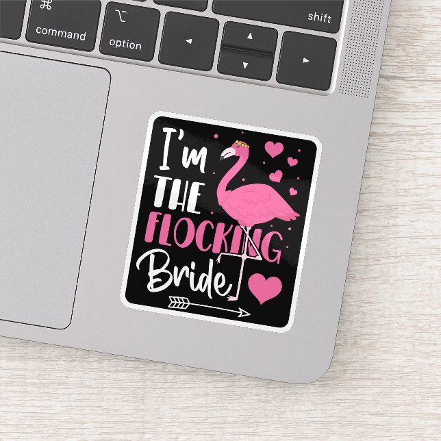 Adesivo Eu sou a Noiva que está Chegando com a Multidão de (Detalhe)
