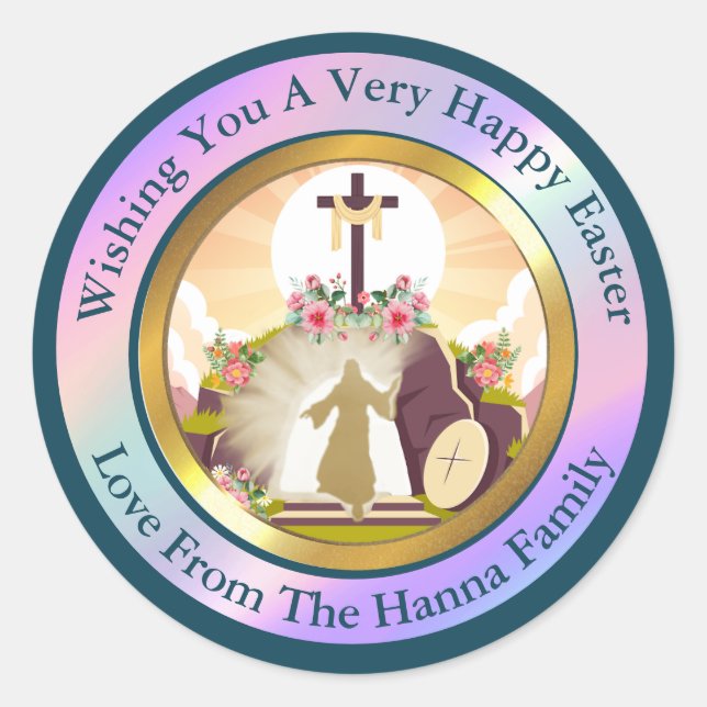 Adesivo Eu sou a ressurreição e a vida (Frente)