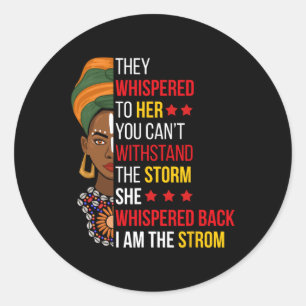 Adesivo Eu Sou A Tempestade Bhm Orgulhoso African Am