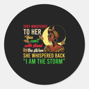 Adesivo Eu Sou A Tempestade "Black Pride Women Gi"