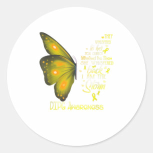 Adesivo Eu sou a tempestade Borboleta do DIPG