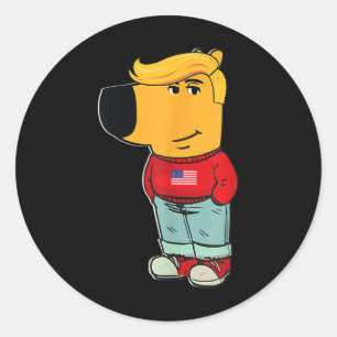 Adesivo Eu sou apenas um presidente Cara de frio Trump 202