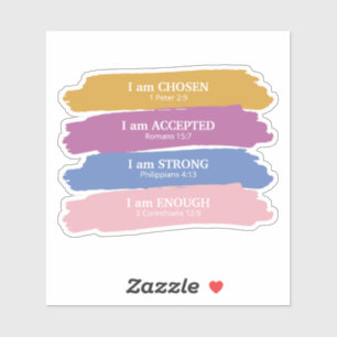 Adesivo Eu sou Bíblia Versos Personalizado