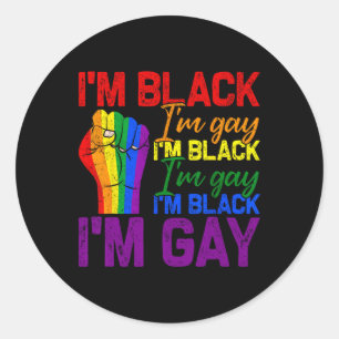 Adesivo Eu sou Black Im Power Fist Lgbtq Pride Black Hist