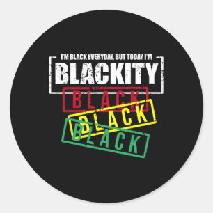 Adesivo Eu sou Blackity Black African American Power