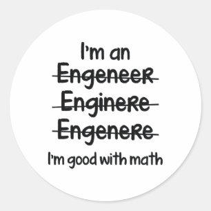 Adesivo Eu sou bom com matemática