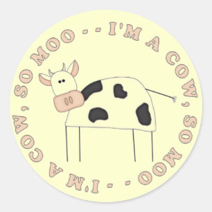 Adesivo Eu sou Camisetas de Vaca e Presentes