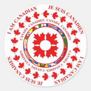 ADESIVO EU SOU CANADENSE - JE SUIS CANADIEN STICKER