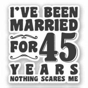 Adesivo Eu Sou Casado Há 44 Anos Casal Correspondente