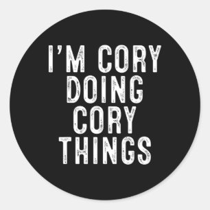 Adesivo Eu sou Cory fazendo coisas nojentas Natal de anive