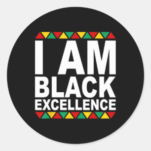 Adesivo Eu Sou Excelência Negra Mês da História Negra Mela