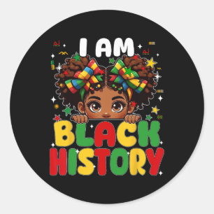 Adesivo Eu Sou Garota Coquete da História Negra Afro-Ameri