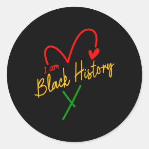 Adesivo Eu Sou História Negra - Direitos Civis Africanos -