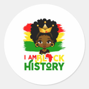 Adesivo Eu Sou História Negra História Negra Afro-American