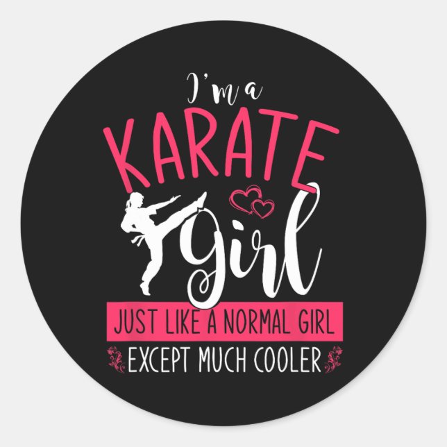 Adesivo Eu Sou Karate Girl Karate (Frente)