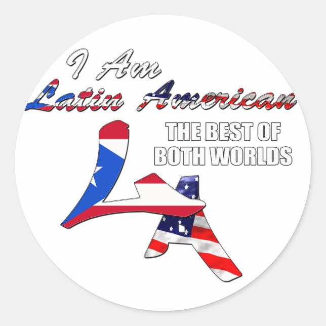 Adesivo Eu sou latino-americano (Frente)