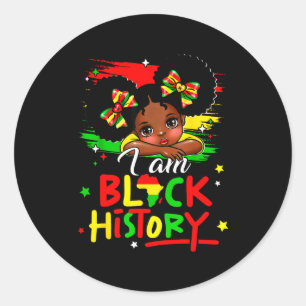Adesivo Eu Sou Menina Afro História Negra Príncipe Pouca M