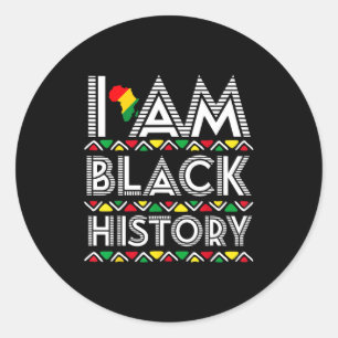 Adesivo Eu Sou Mês da História Negra África Arte Aborígene