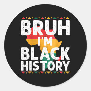 Adesivo Eu Sou Mês da História Negra Orgulho Afro-American