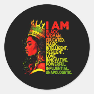 Adesivo Eu sou negra história negra mês afro-americana